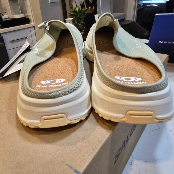 Salomon RX Moc 3.0 SUEDE Tea/Alfalfa L47431600 SLIDE SLIP-ON MENS 13 NEW - Picture 5 of 8